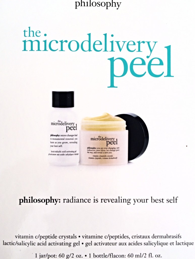 Philosophy The microdelivery peel