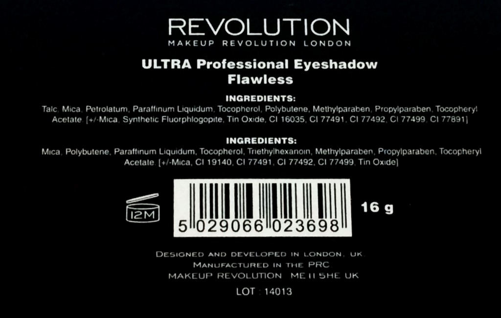 Makeup Revolution Ultra Eyeshadow Flawless