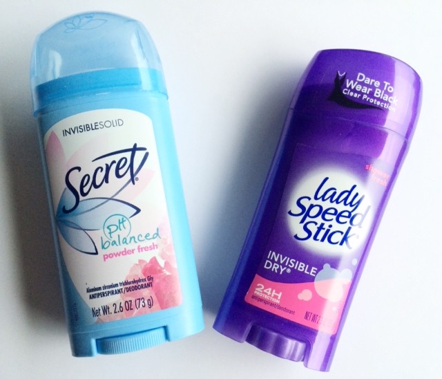 ady Speed Stick and Secret Deodorant