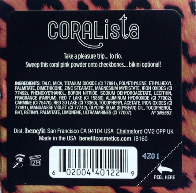 Benefit Coralista Blush