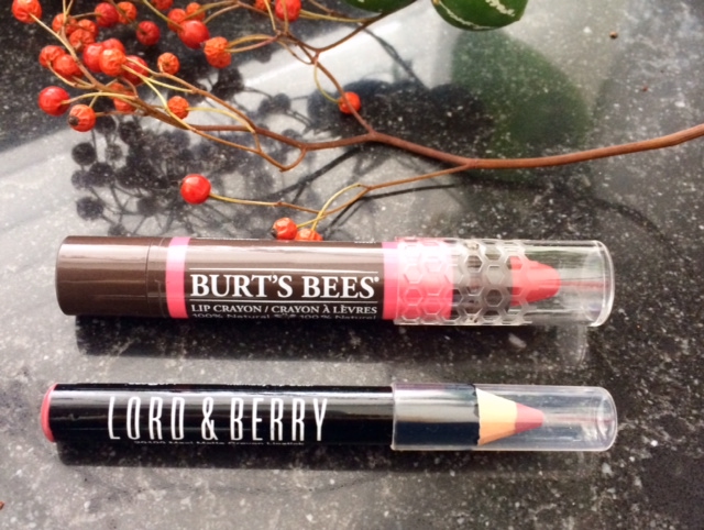 Lip pencils Burt's Bees and Lord & Berry