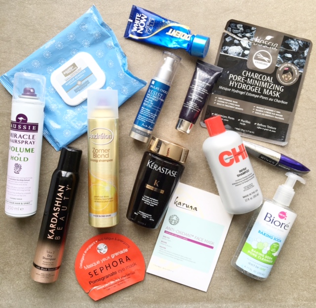 Emptied beauty products April 2016