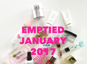 Emptied Beauty Products January 2017