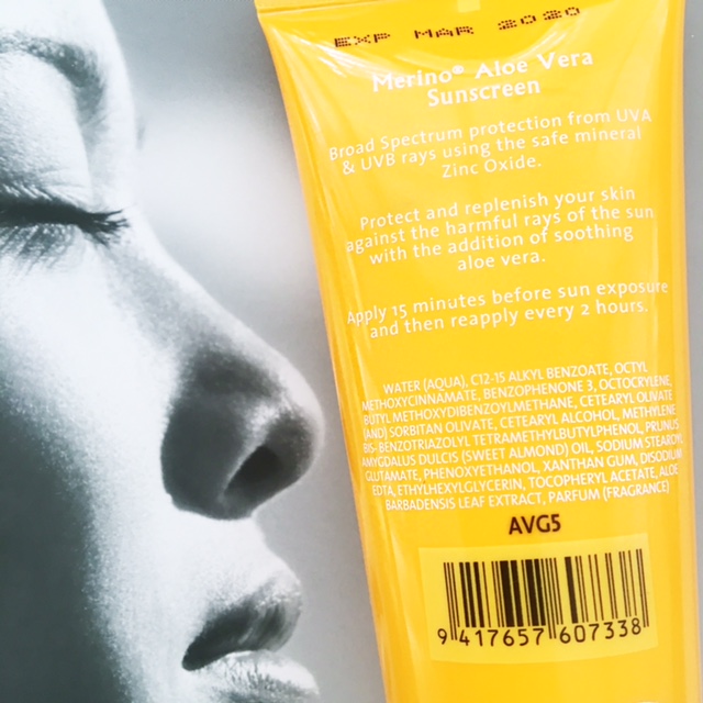 Merino Skincare Aloe Vera SPF30 Sunscreen