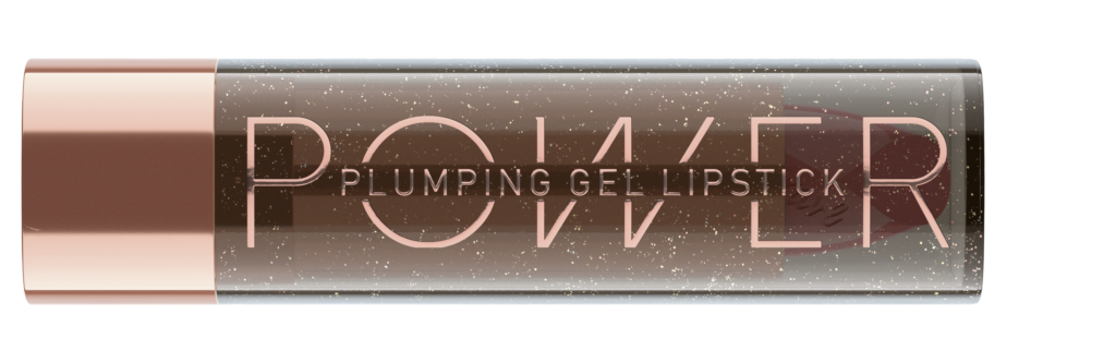 POWER PLUMPING GEL LIPSTICK De populaire lipstick-lijn van Power Plumping Gel Lipsticks heeft nu een kleine uitbreiding in de reeks. De nieuwkomers bevatten glitterdeeltjes in de aangename balmachtige textuur en laten een zachte, draagbare glinstering en subtiele kleur achter op de lippen. Net zoals de bestaande lipsticks zorgen de nieuwe versies ook voor een effen oppervlak en plumpen de lippen optisch, dankzij hydraterend hyaluronzuur. Verkrijgbaar in zacht nude, lichtroze en een delicate roze tint. De nieuwe lipsticks zijn te herkennen aan hun semi-transparante glitterdop. Adviesprijs €3,9